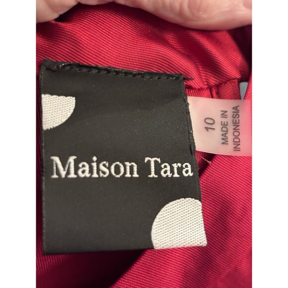 Madison Tara Red Dress With Neck Tie Size 10 MSRP$ 89 - Picture 5 of 12